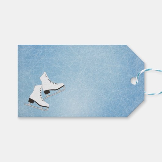 Ice Schaatsen Design Gift Label Cadeaulabel (Voorkant (Horizontaal))