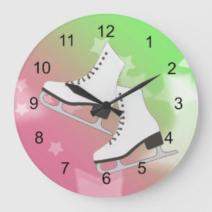 Ice Schaatsen Design Wall Clock Grote Klok