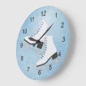 Ice Schaatsen Design Wall Clock Grote Klok (Hoek)