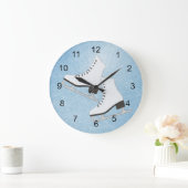 Ice Schaatsen Design Wall Clock Grote Klok (Huis)