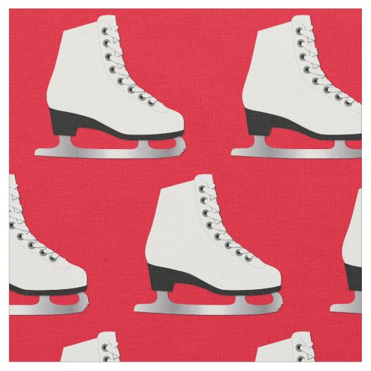 Ice Schaatsen Figuur Rink Rood Stof (Close Up)