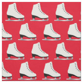 Ice Schaatsen Figuur Rink Rood Stof (Swatch)