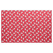 Ice Schaatsen Figuur Rink Rood Stof (Fat Quarter)