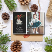 Ice Schaatsen Flat Holiday Kaart