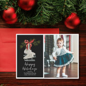 Ice Schaatsen Flat Holiday Kaart