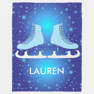 Ice Schaatsen Fleece Blanket Deken