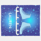Ice Schaatsen Fleece Blanket Deken (Voorkant (Horizontaal))