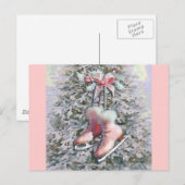 ICE-SCHAATSEN in PINK door SHARON SHARPE Briefkaart (Voorkant / Achterkant)