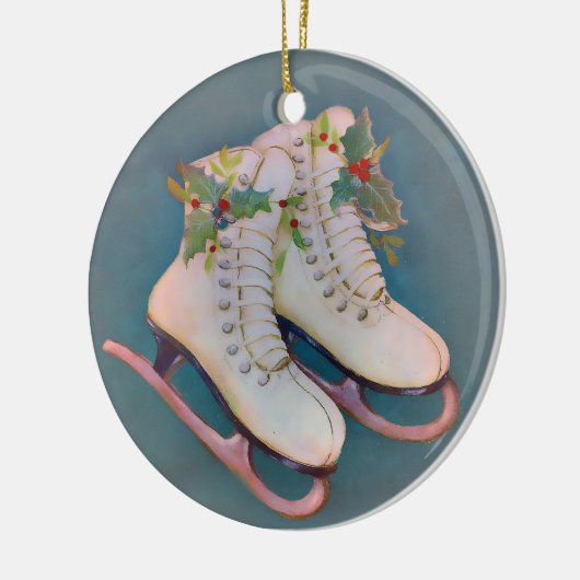Ice-Schaatsen Keramisch Ornament (Links)