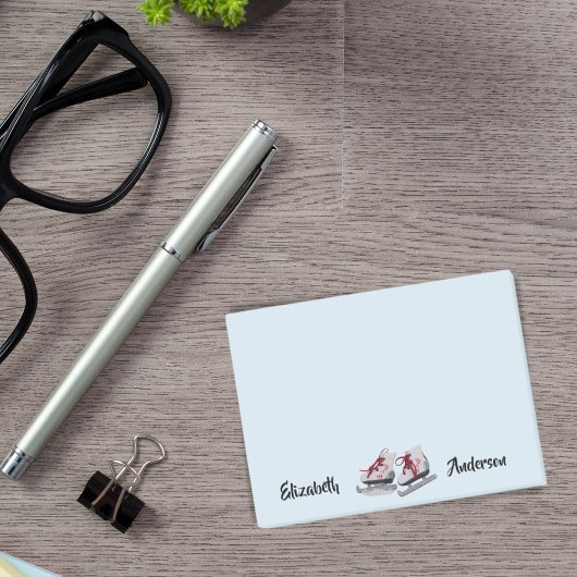 Ice schaatsen lichtblauw figuurschaatsen post-it® notes