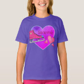Ice Schaatsen Love T-shirt (Voorkant)