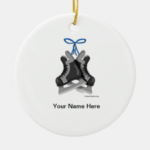 Ice Schaatsen - Mannelijk Keramisch Ornament