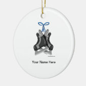 Ice Schaatsen - Mannelijk Keramisch Ornament (Links)