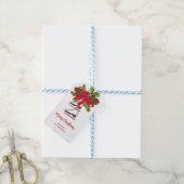 Ice Schaatsen Merry Kerstry Cadeaulabel (Met Touw)