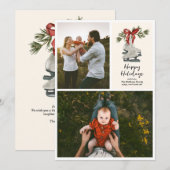 Ice Schaatsen Multi Photo Flat Holiday Kaart (Voorkant / Achterkant)