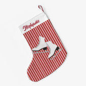 Ice-Schaatsen ontwerpen kerststopzetting Kleine Kerstsok (Achterkant (Hangend))