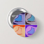 Ice-Schaatsen Ronde Button 5,7 Cm (Voorkant /achterkant)