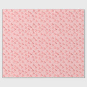 Ice Schaatsen Roze Blush Wrapping Paper Cadeaupapier (Vlak)