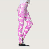 Ice Schaatsen roze Pattern Figuur Skaliber Ombre Leggings (Rechts)