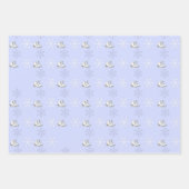 Ice Schaatsen Sneeuwvlokken Winter Wonderland Cade Inpakpapier Vel (Voorkant 2)