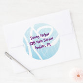 ICE SCHAATSEN Verjaardagsfeest Retouradres Sticker (Envelop)