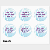 ICE SCHAATSEN Verjaardagsfeest Retouradres Sticker (Vel)