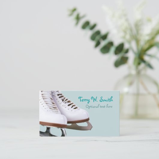 Ice Schaatsen Visitekaartje (Staand voorkant)