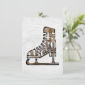 Ice Schaatsen Wenskaart - Mengsels in de kunstmedi Kaart (Staand voorkant)