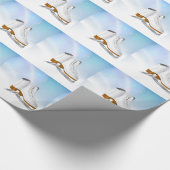 Ice Schaatsen Wrapping Paper Cadeaupapier (Hoek)
