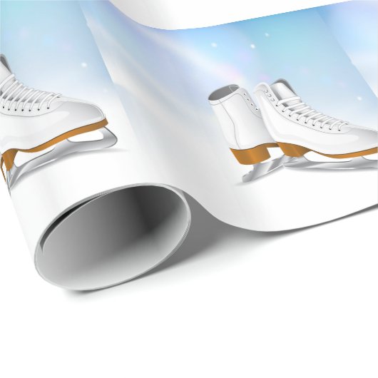 Ice Schaatsen Wrapping Paper Cadeaupapier (Rol Hoek)