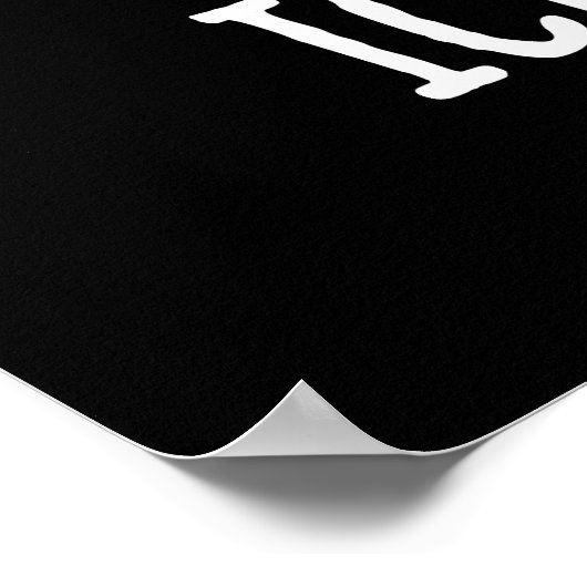 Ice-Scream Funny Ice Cream Cone Pun Dark BG Poster (Hoek)