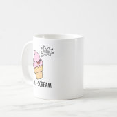 Ice-Scream Funny Ice Cream Cone Pun Koffiemok (Voorkant links)