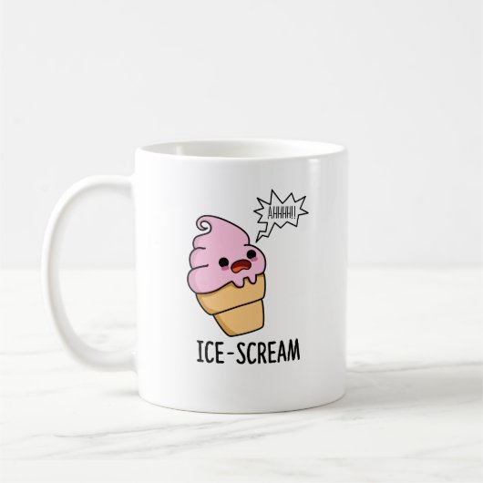 Ice-Scream Funny Ice Cream Cone Pun Koffiemok (Links)