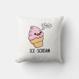 Ice-Scream Funny Ice Cream Cone Pun Kussen