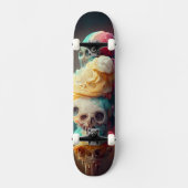 Ice Scream Skateboard - Abstract schedelontwerp (Voorkant)