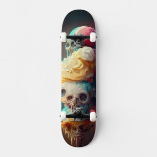 Ice Scream Skateboard - Abstract schedelontwerp