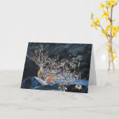 Ice Sculpture 7 x 5 Gevouwen Wenskaart - blank Kaart (Gele Bloem)