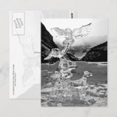 Ice sculpture in Lake Louise, Alberta, Canada Briefkaart (Voorkant / Achterkant)