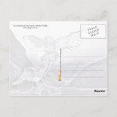 Ice sculpture in Lake Louise, Alberta, Canada Briefkaart (Achterkant)