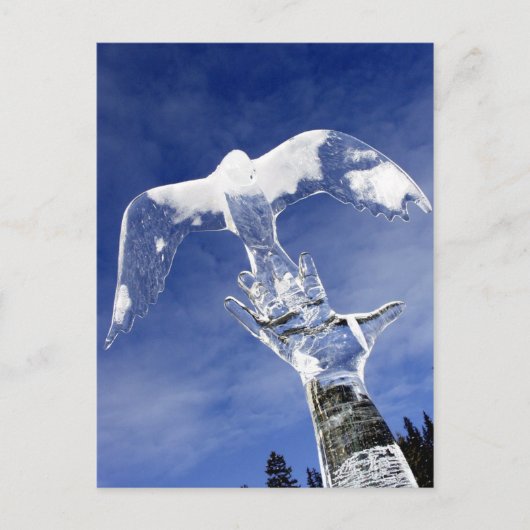 Ice sculpture in Lake Louise, Alberta, Canada Briefkaart (Voorkant)