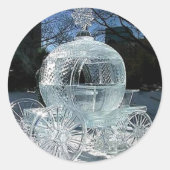 Ice Sculpture Ronde Sticker (Voorkant)