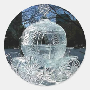 Ice Sculpture Ronde Sticker