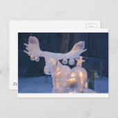 Ice Sculpture Snow Frozen Winter Seasons Weather Briefkaart (Voorkant / Achterkant)