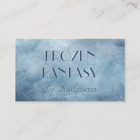 Ice Sculptures Visitekaartje (Voorkant)