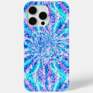 Ice Shards Blauw en Roze Paarse iPhone 15 Pro Max Hoesje