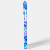 Ice Shards Blauw en Roze Paarse Case-Mate iPhone Case (Achterkant / Links)