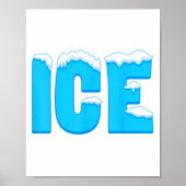 Ice Shirt Adult Kinder Mannen Vrouwen Vuur en IJs  Poster (Voorkant)