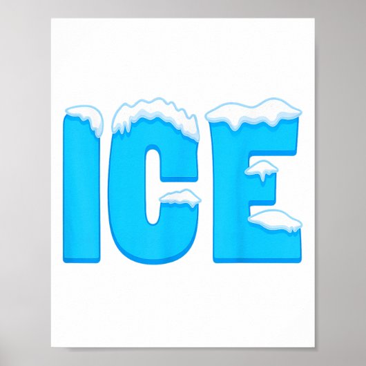 Ice Shirt Adult Kinder Mannen Vrouwen Vuur en IJs  Poster (Voorkant)