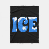 Ice Shirt Halloween Costume Couples Ice Family Hal Fleece Deken (Voorkant)