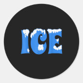 Ice Shirt Halloween Costume Couples Ice Family Hal Ronde Sticker (Voorkant)